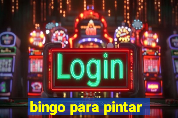 bingo para pintar