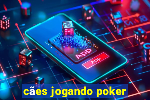 cães jogando poker