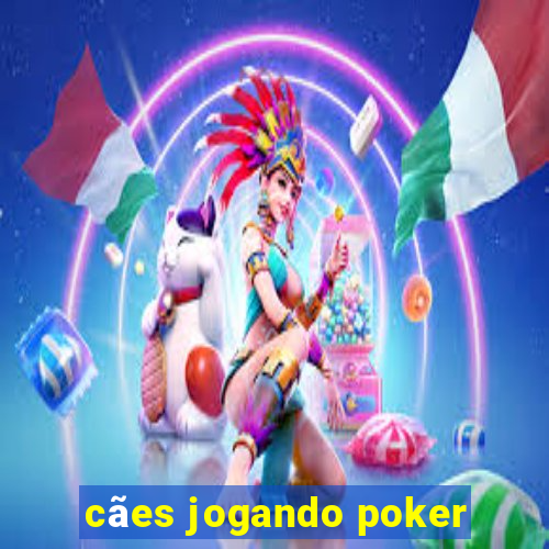 cães jogando poker