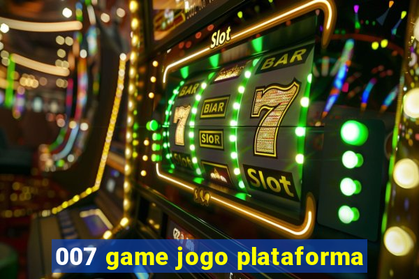 007 game jogo plataforma