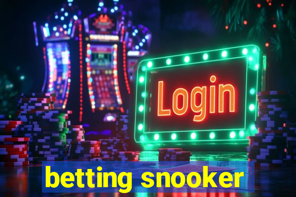 betting snooker