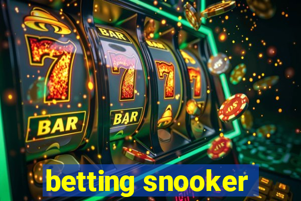 betting snooker