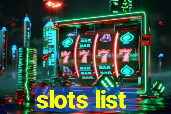 slots list