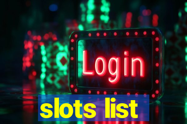 slots list