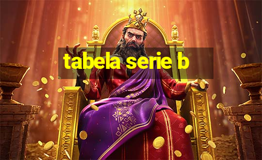 tabela serie b