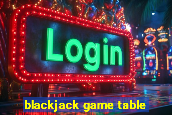 blackjack game table