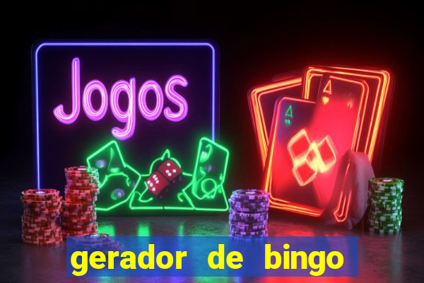 gerador de bingo cha de bebe