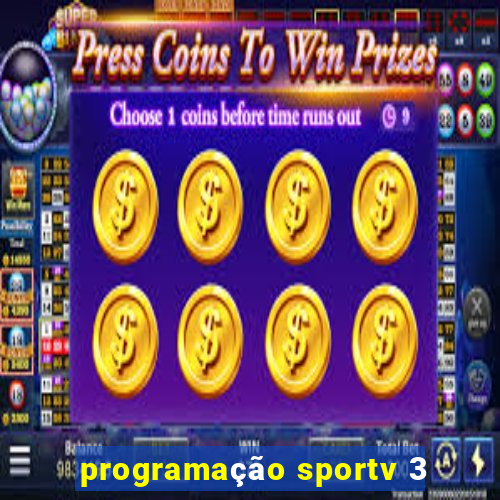 programação sportv 3