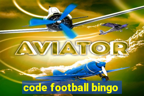 code football bingo