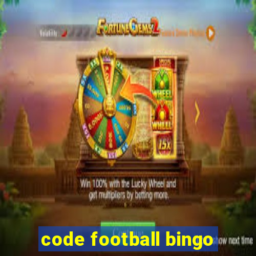 code football bingo