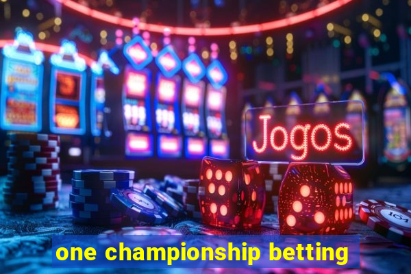 one championship betting