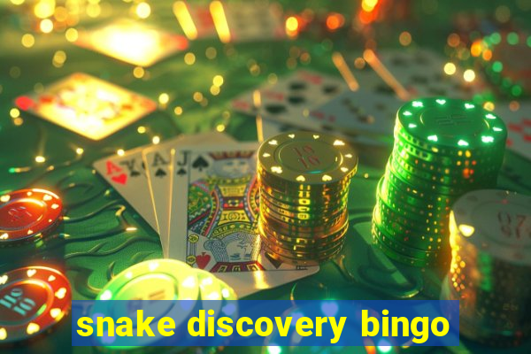 snake discovery bingo