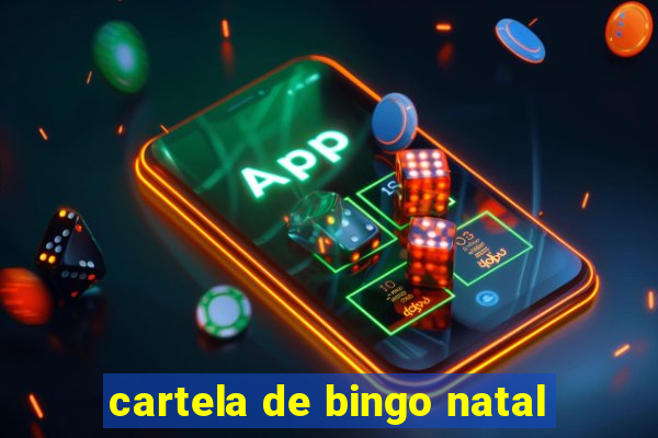 cartela de bingo natal