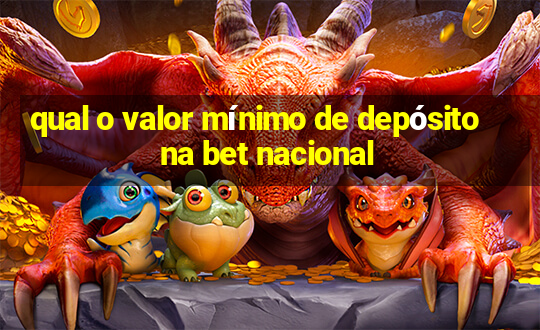 qual o valor mínimo de depósito na bet nacional