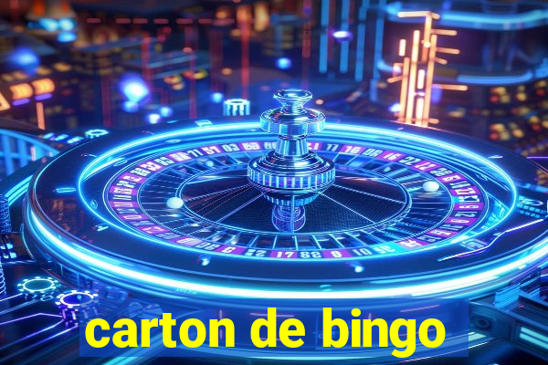 carton de bingo