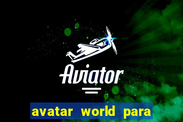 avatar world para colorir e imprimir