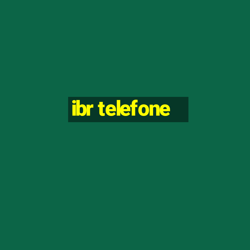 ibr telefone