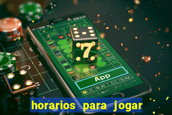 horarios para jogar na blaze