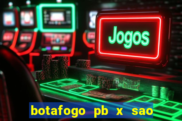 botafogo pb x sao jose palpite