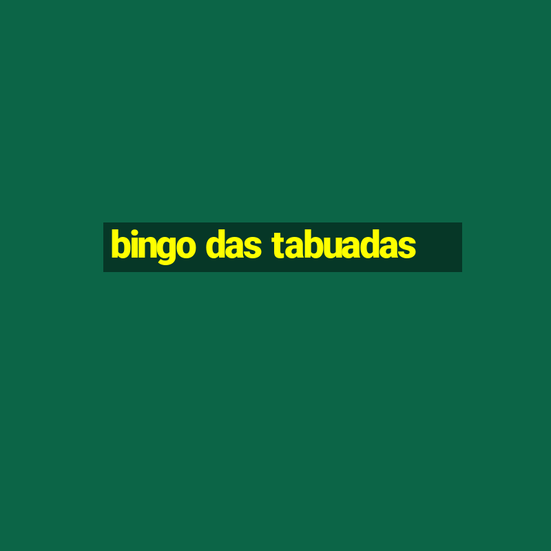 bingo das tabuadas