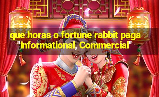 que horas o fortune rabbit paga