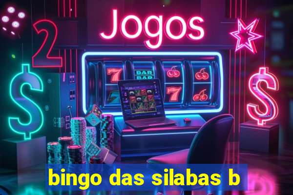 bingo das silabas b