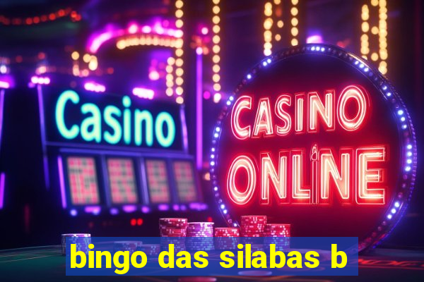 bingo das silabas b