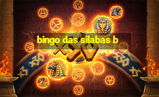 bingo das silabas b