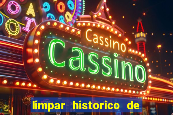 limpar historico de apostas bet365