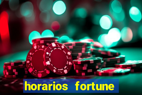 horarios fortune tiger hoje