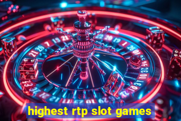 highest rtp slot games