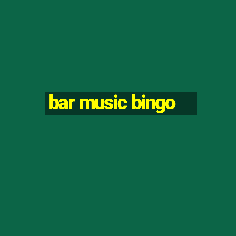 bar music bingo