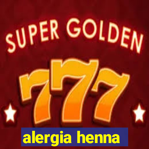 alergia henna