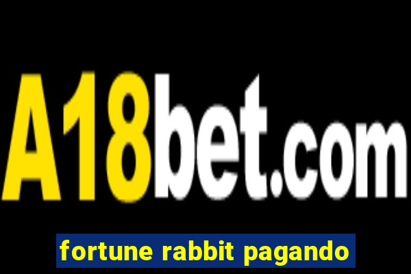 fortune rabbit pagando