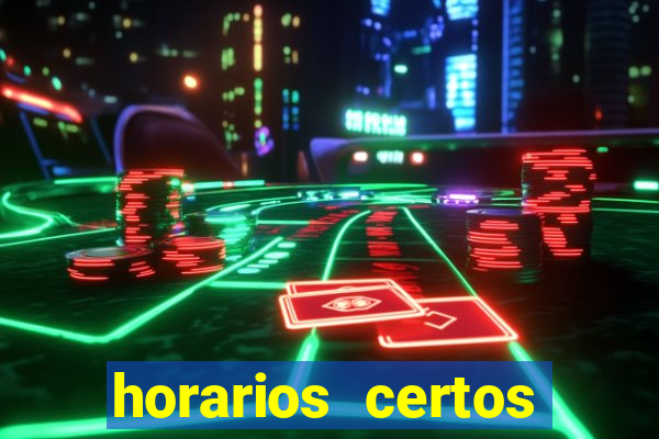 horarios certos para jogar fortune tiger