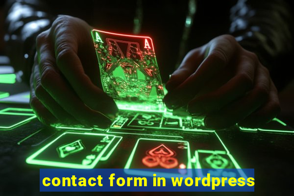 contact form in wordpress