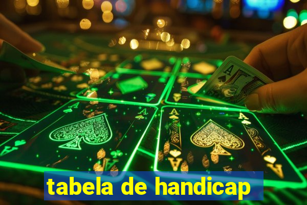 tabela de handicap