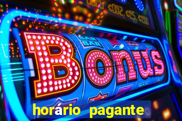 horário pagante fortune tiger