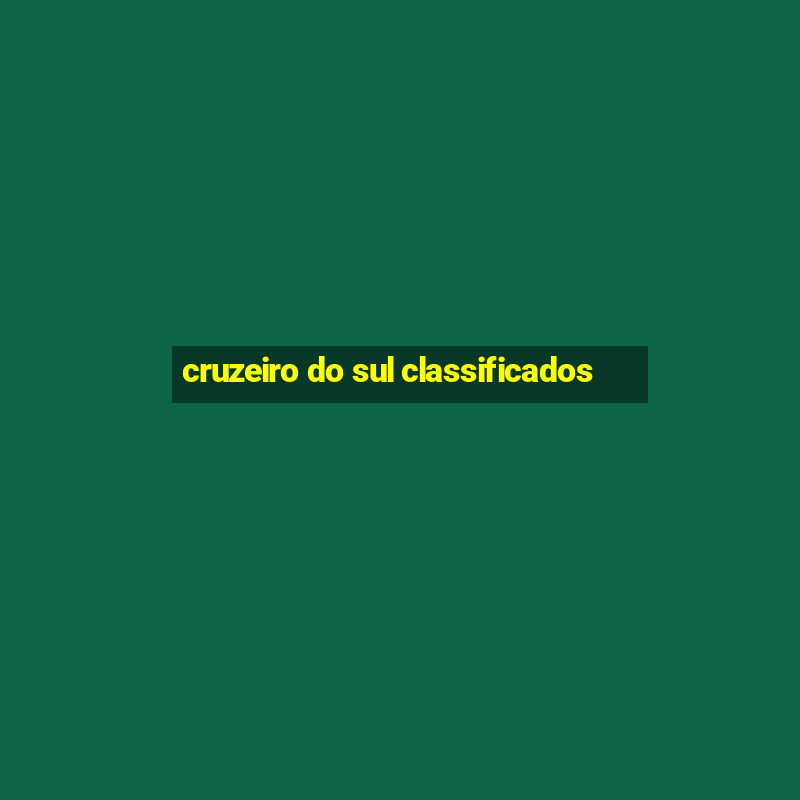 cruzeiro do sul classificados