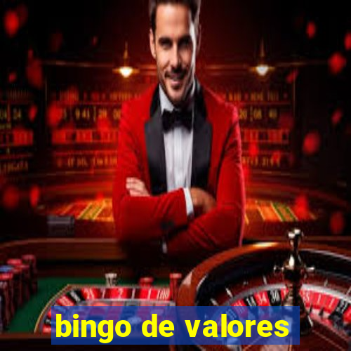 bingo de valores