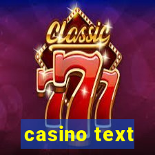 casino text