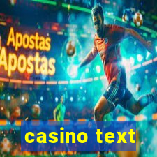 casino text