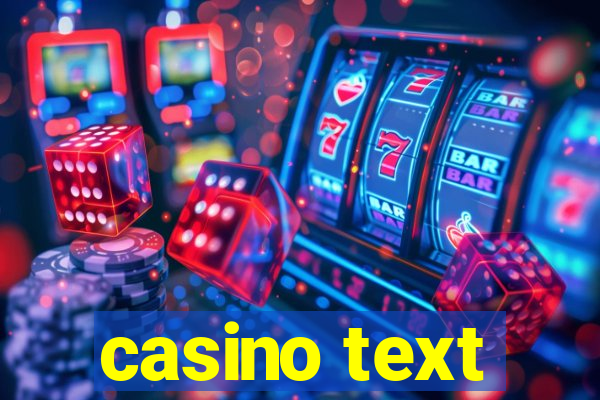 casino text