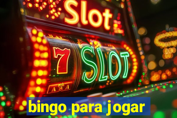 bingo para jogar