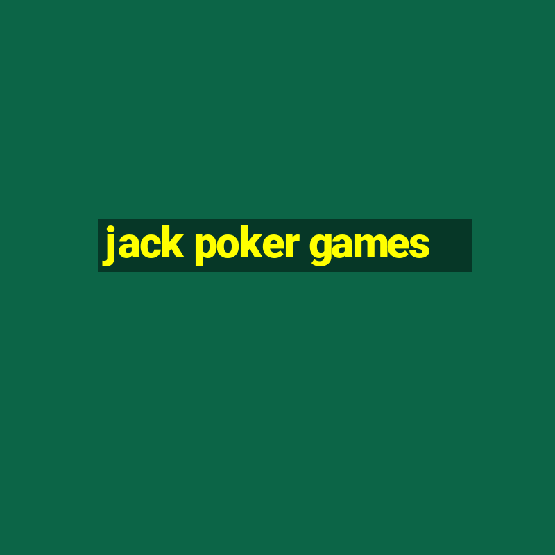 jack poker games