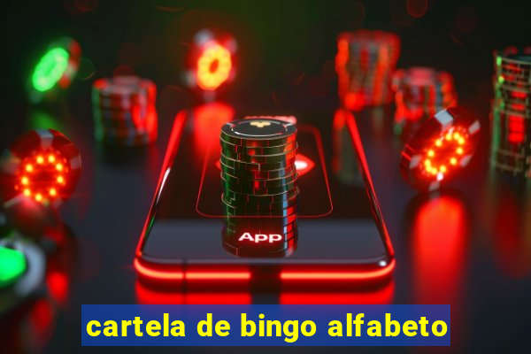 cartela de bingo alfabeto