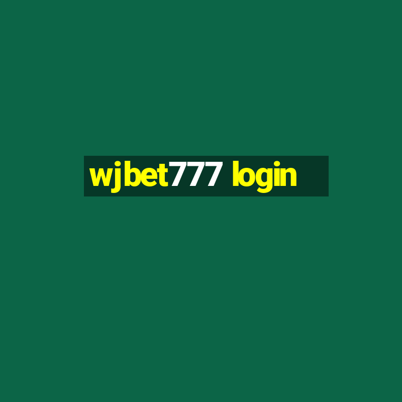 wjbet777 login