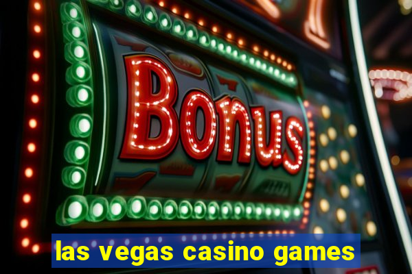 las vegas casino games