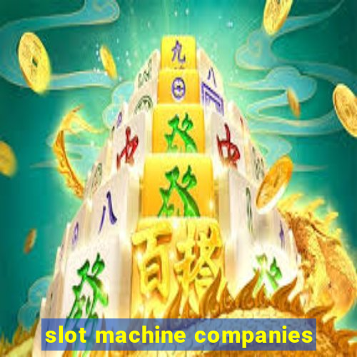 slot machine companies