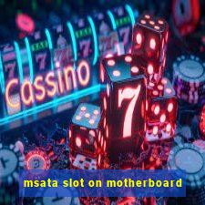 msata slot on motherboard